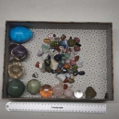 Bulk Mixed Lot Polished Crystals Gemstone Spheres Eggs Tumbled Stones