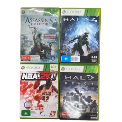 XBOX 360 Game Bundle - Bundle of 4 Games