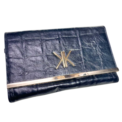 Kardashian Kollection Black Fuax Leather Travel Wallet