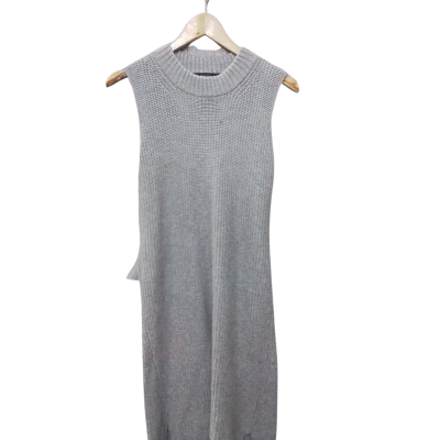 Decjuba Women's Size S Sleeveless Dress  / Wrap Dress Grey 