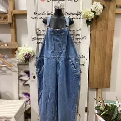 Asos Design Brand! AS NEW! THE PERFECT SPRINGTIME OVERALLS! CURVE Womens  Size 28 Overalls Blue 