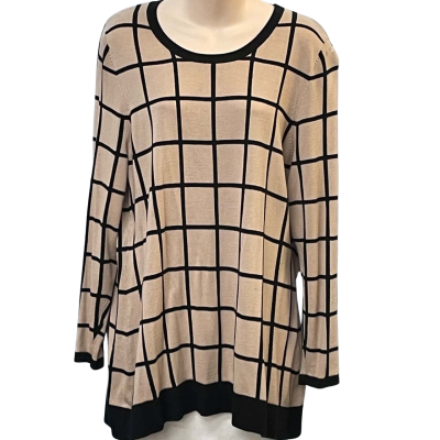 Maggie T Womens  Size One Size Pullover Beige / Black  