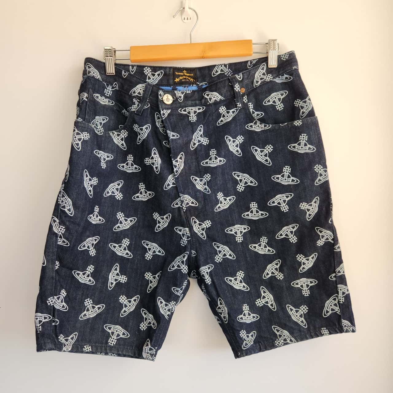 Vivienne Westwood ANGLOMANIA Blue Denim Shorts Size 30(s) - New
