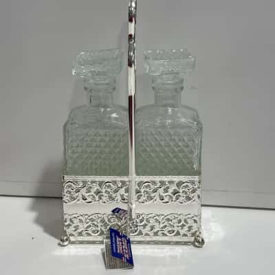 Vintage  English cruet decanter set