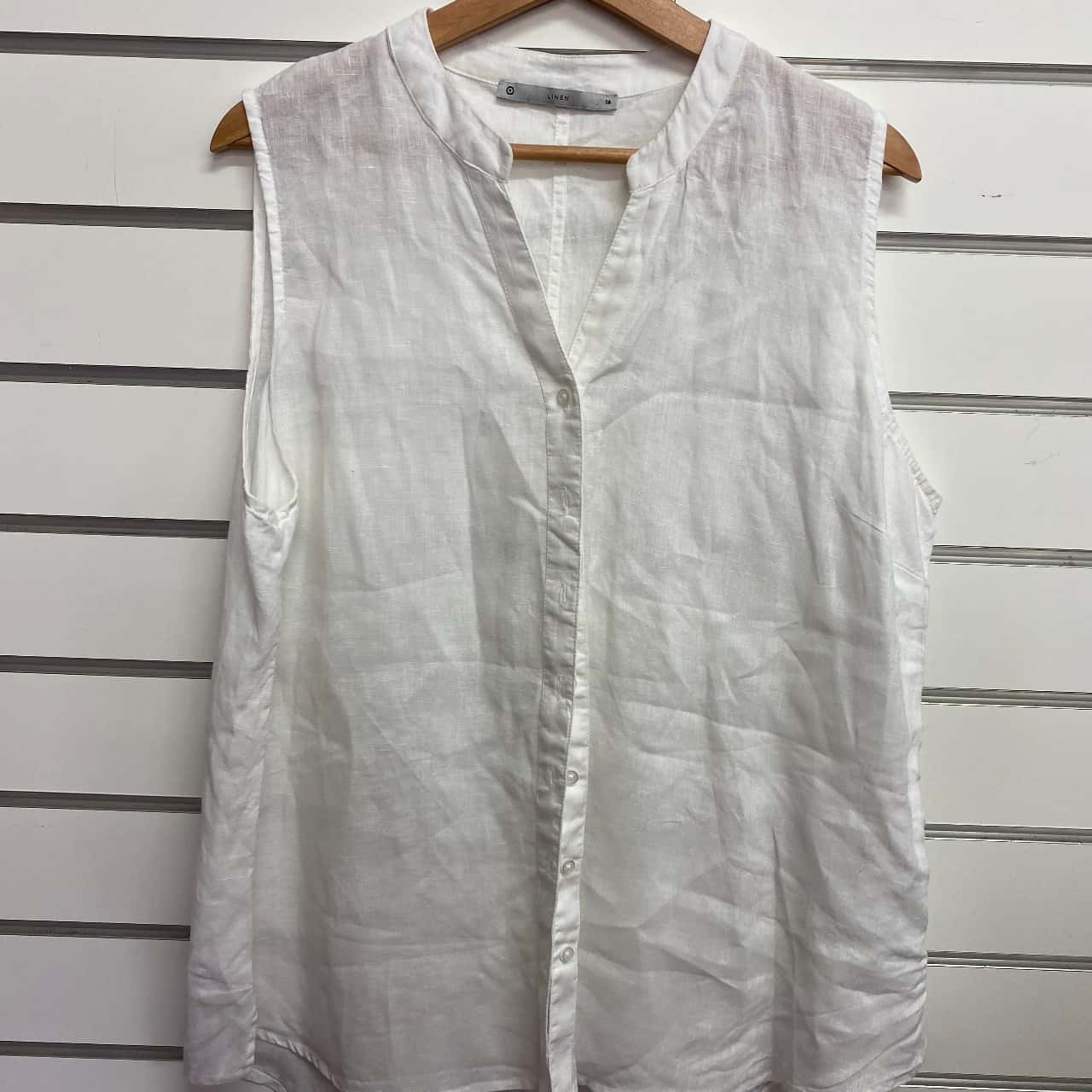 Target Womens Size 16 Sleeveless White Top
