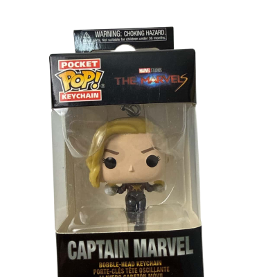 FUNKO POP! KEYCHAIN: The Marvels - Captain Marvel [New Toy] Vinyl Figure Keychain 