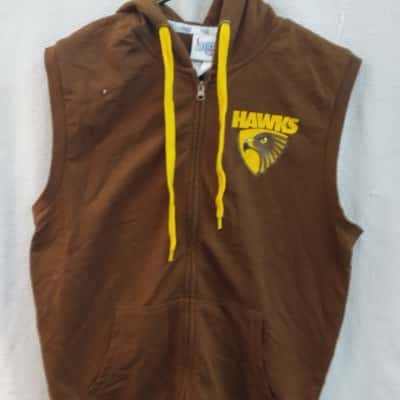 AFL Kids  Size M Jacket/Vest /Hoodie Brown / Yellow 