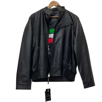 New with Tags BV Clothing Mens  Size M Front Zipper Black  