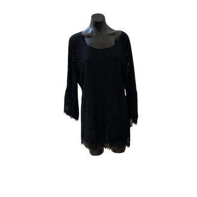 City Chic Womens  Size XL Blouse Black  