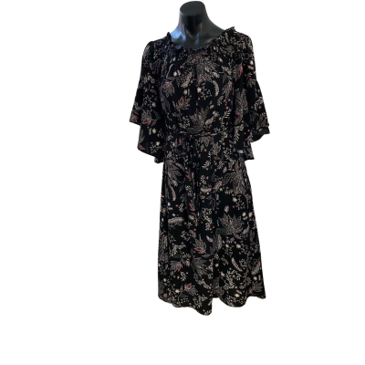 Table Eight Womens  Size 12 Casual Dress Black  / Floral 