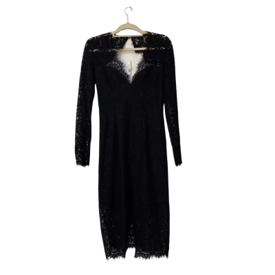 Bardot Womens Rhonda Lace Dress Size 12 Black  