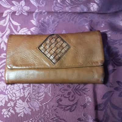 Colorado Womens Brown  plaited detail wallet new
