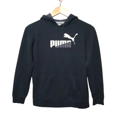 Puma Kids Size 11-12 yrs Black Hoodie