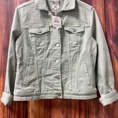 Just Jeans   Size 10 mint green Denim Jacket  new 