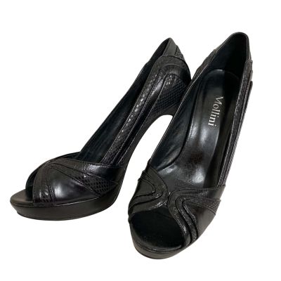 Mollini Womens US Size 9 Black Peep Toe High Heels  
