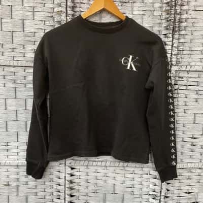 Calvin Klein Womens  Size XS Crew Neck Jumper Black  