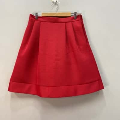 Pink Tartan Womens  Size 6 A-Line Skirt Pink  Mesh Layered