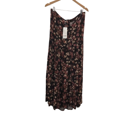 French Connection Womens  Size 10 Maxi Skirt Brown / Floral BNWT$129