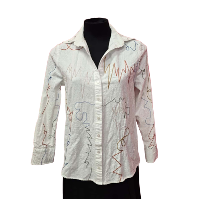  Womens  Size 8 Multicoloured / White "Boomshanker" Top 