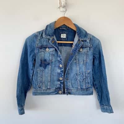 Gap Kids Blue Denim Jacket Size 10 / 11 