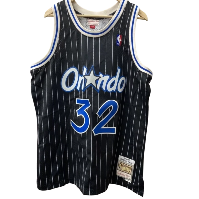 Mitchell & Ness Mens NBA Orlando Magic singlet. Shaquille O’Neal.  XL Black  / Blue / White 