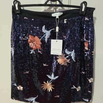 Wayne Cooper Womens  Size 10 Midi Skirt Black  