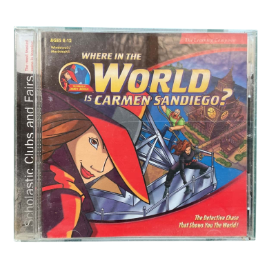 Where In The World Is Carmen Sandiego? Vintage CD- Rom Game