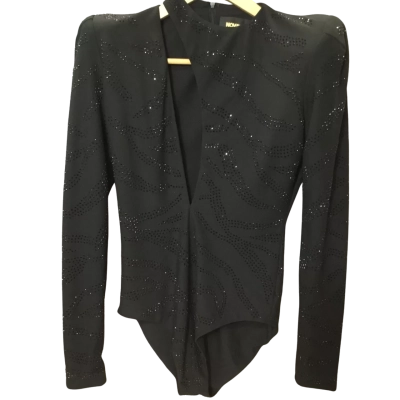 NWT NovaLuxe  Womens  Size XS Bodysuit Black  