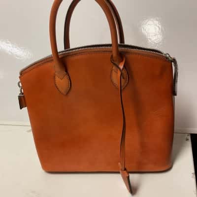 Borse in Pelle Womens Handbag Burnt Orange leather