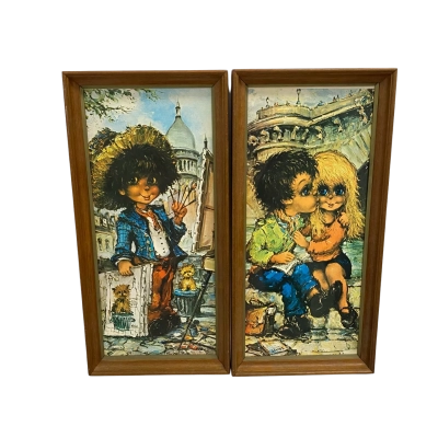 2 x Framed Prints by  French artist Michel Thomas