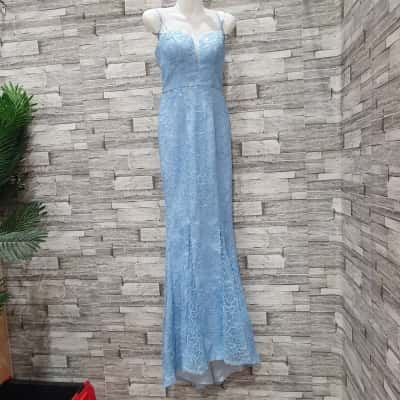 Bariano Womens  Size 8 Formal Dress Blue 