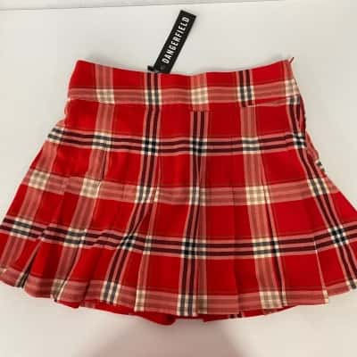 Dangerfield Queen of Cats Tartan Skort -  Size 10 Brand New RRP$78