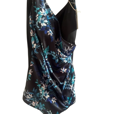  Womens  Size 24 Onepiece Bathers Black  / Blue / Floral 
