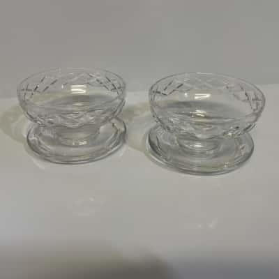 Stuart Crystal - 2 Footed Dessert Dishes. - England
