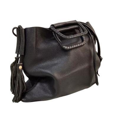 Womens Leather Handbag Black  