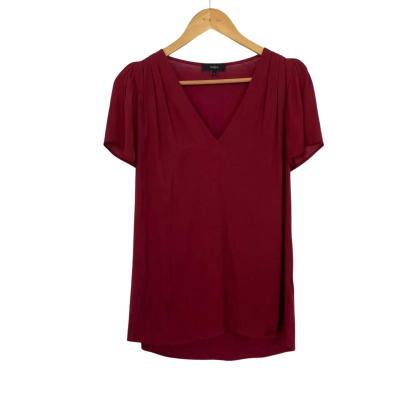 Saba Womens  Size S Short Sleeve Top Red 