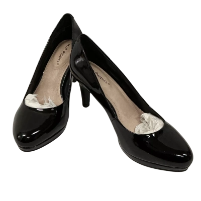 Hush Puppies black patent leather heels size 7