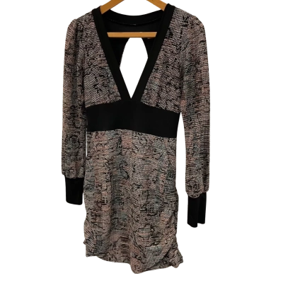 Cooper St Womens  Size 12 Long Sleeve Dress Black  / Multicoloured 