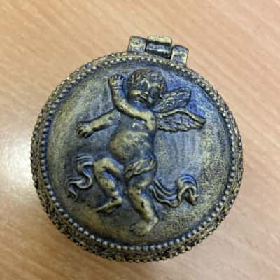 Cherub Music Box in a 'Katherine's Collections' hand made box