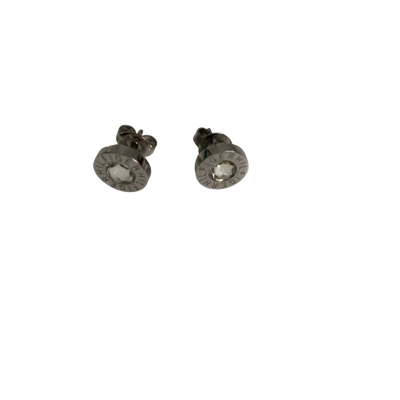 Tommy Hilfiger Logo Stud Earrings Silver 