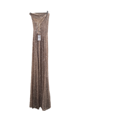 Showpo Mahalia Sequin Formal Maxi Dress in Gold - Size AU 6 (US 2) - NWT