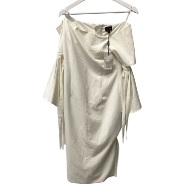 Bardot Womens  Size 10 Tie Sleeve Dress White 