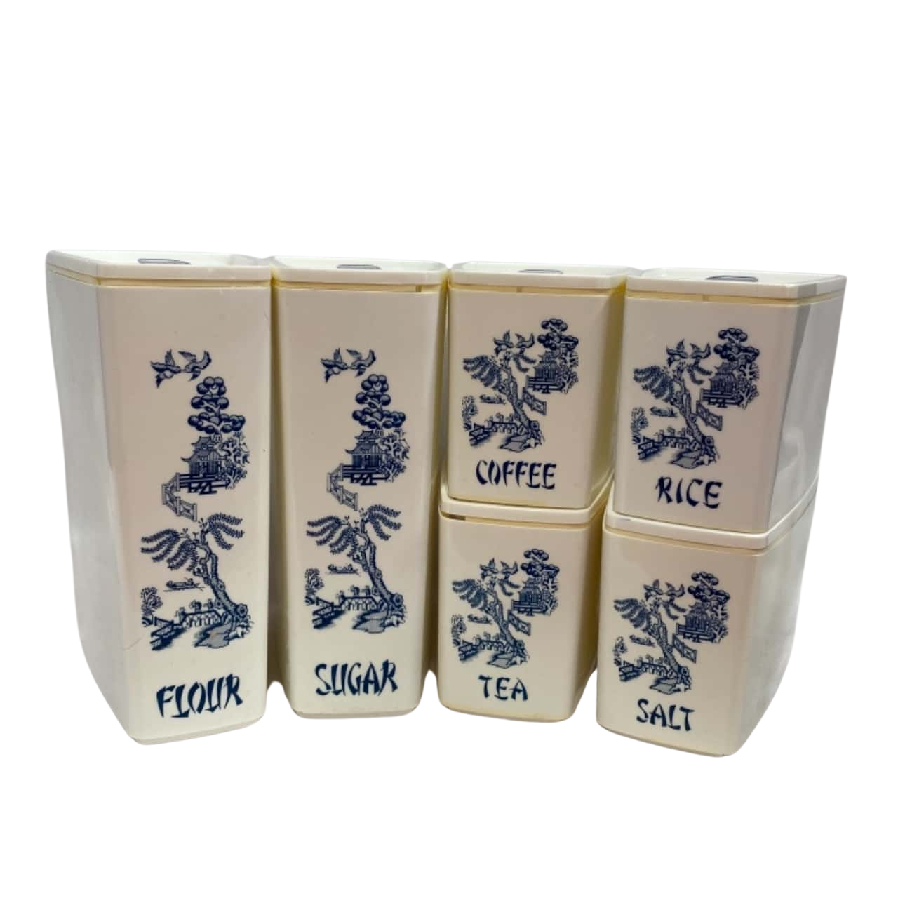 Vintage/ Retro British Plastics Pty Ltd 6 Piece Canister Set