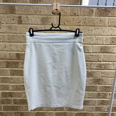 Forcast Womens analia tulip skirt ivory Size 12 