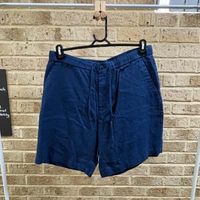 Oxford Mens navy harley linen shorts Size XXL 