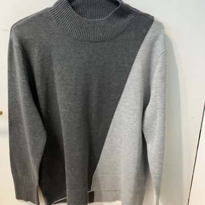DKNY Womens  Size L Pullover Grey 