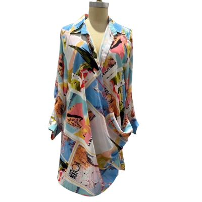RNWY Womens  Size 14 Casual Dress / Midi Dress / Shirt Dress Multicoloured 