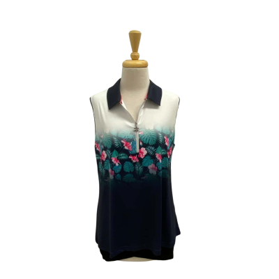 Sporte Leisure Dune Ladies Sleeveless Polo Shirt Top.  Size 18.  New with tags