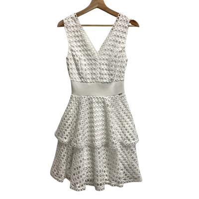 Guess Womens  Size XS Sleeveless Dress  White (f)