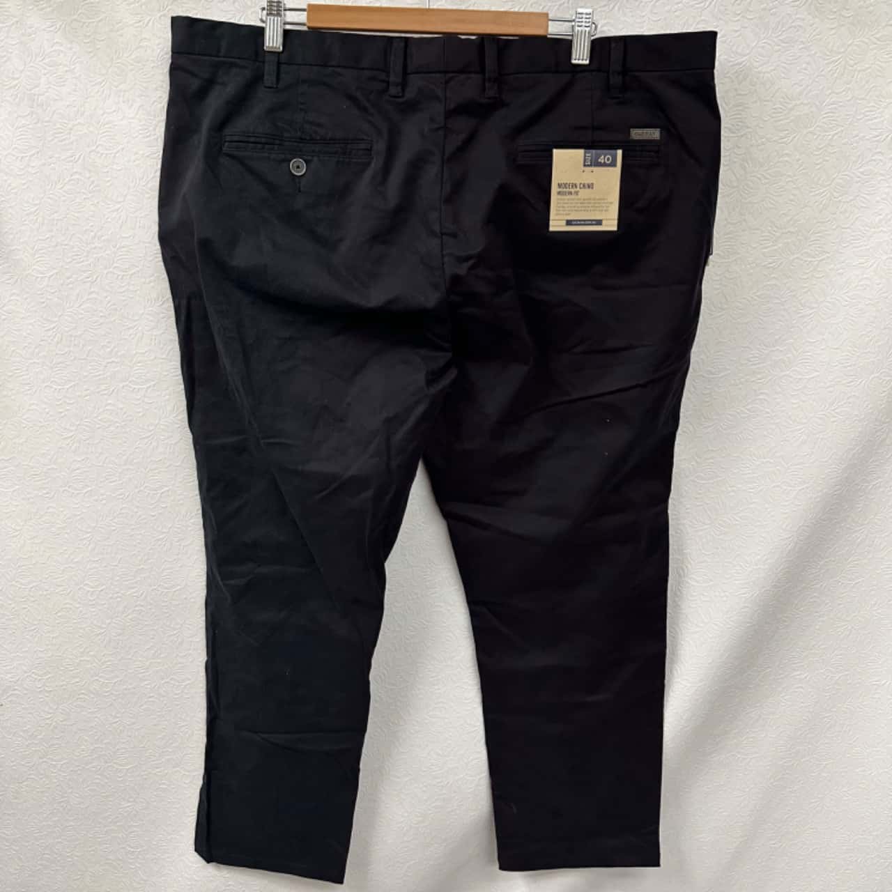 GAZMAN Mens Size 40 Chinos Black Pants(s)